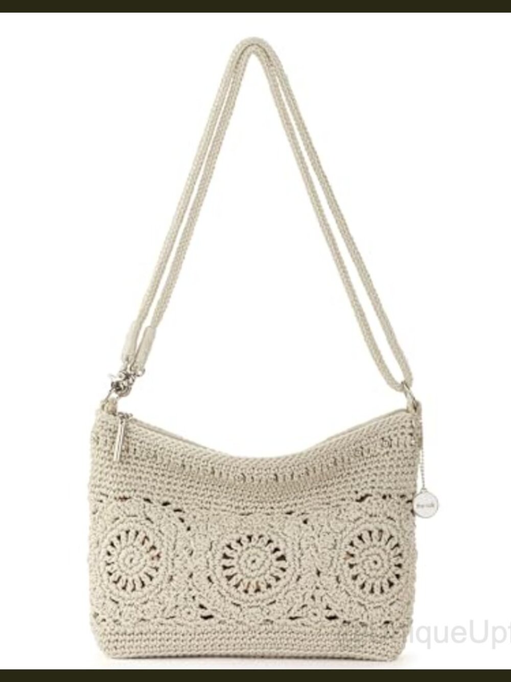 Hand Crochet Convertible Crossbody Wristlet Clutch Vegan Purse